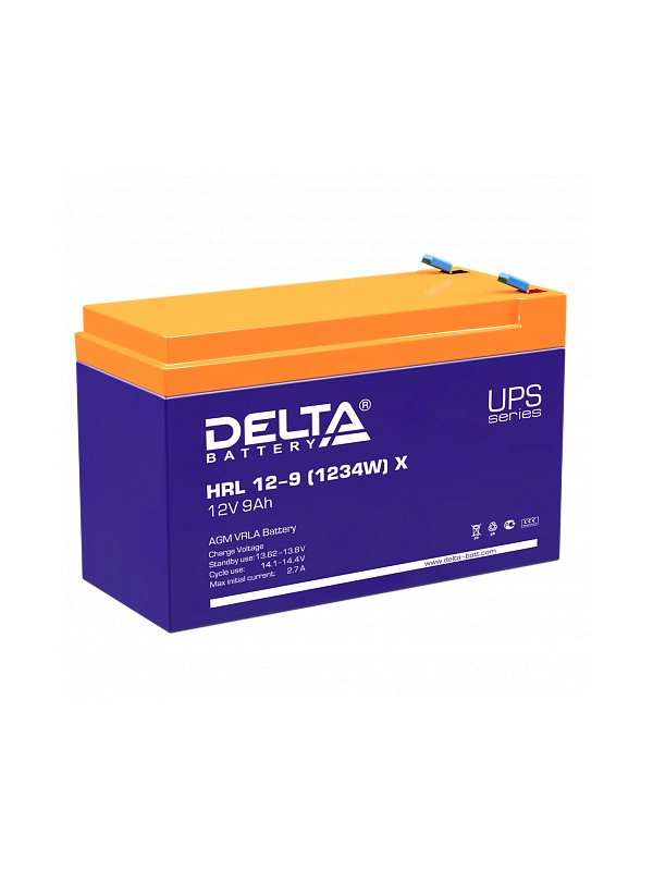 Аккумуляторная батарея Delta HRL (AGM) HRL 12-9 (1234W) X