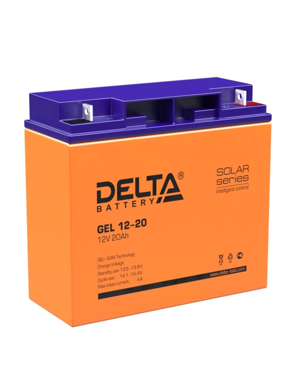 Аккумуляторная батарея Delta GEL (GEL AGM) GEL 12-20