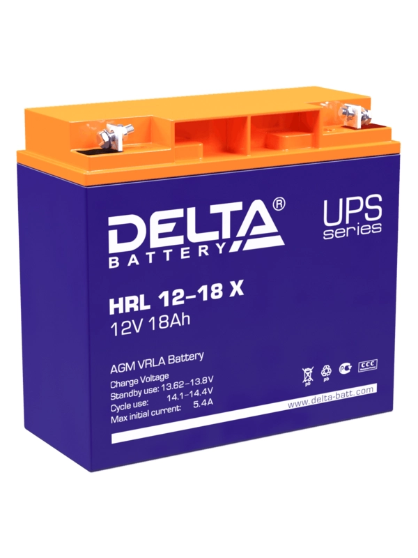 Аккумуляторная батарея Delta HRL (AGM) HRL 12-18 X