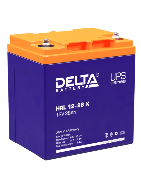 Аккумуляторная батарея Delta HRL (AGM) HRL 12-26 X