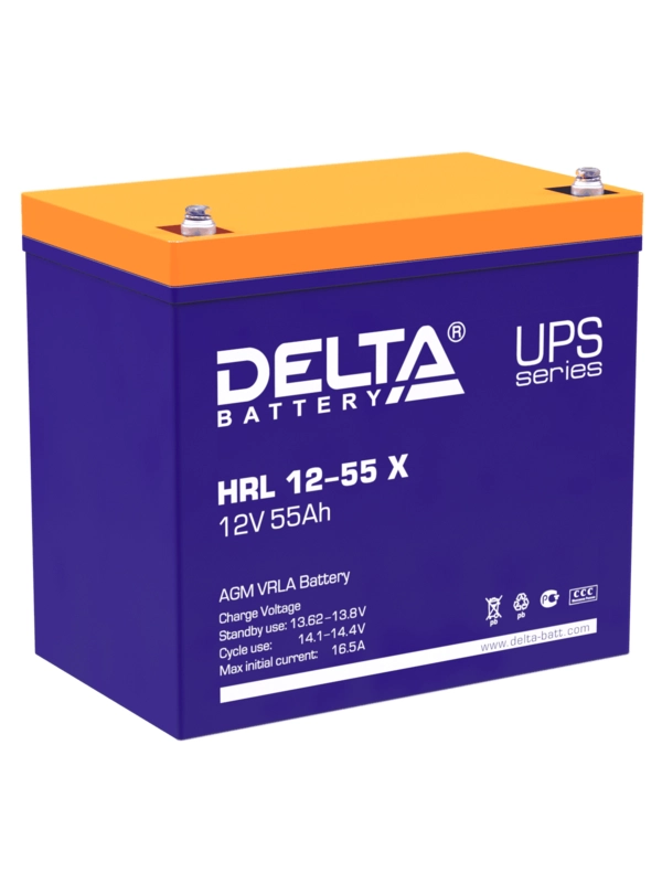 Аккумуляторная батарея Delta HRL (AGM) HRL 12-55 X