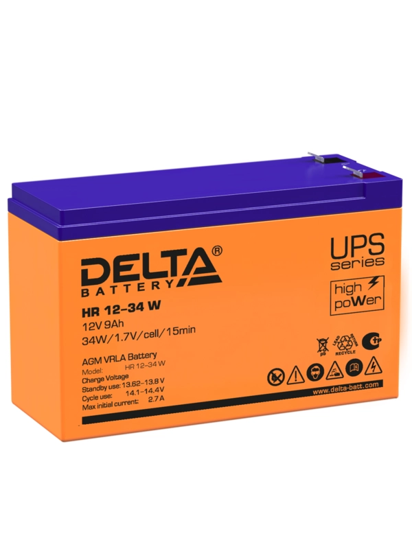 Аккумуляторная батарея Delta HR 12-34 W